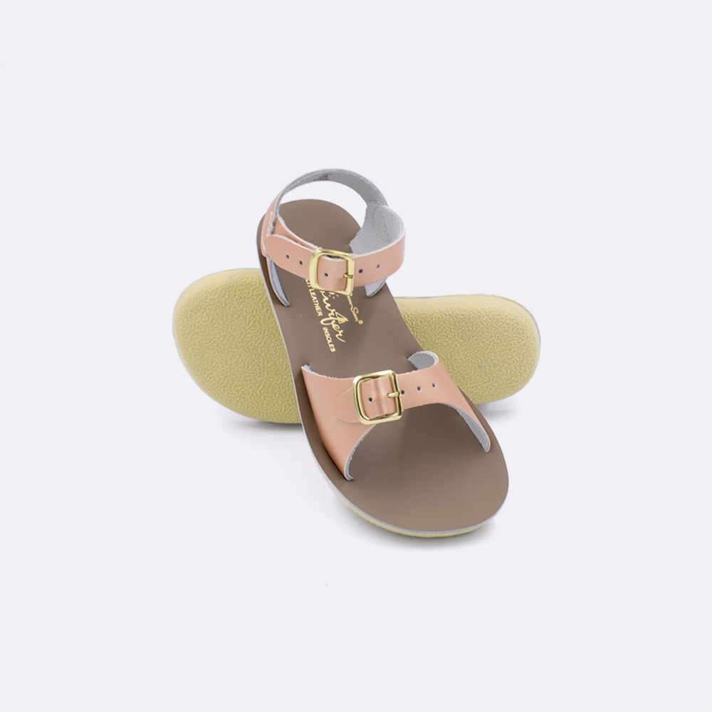 Sun-San Surfer Sandals - Rose Gold